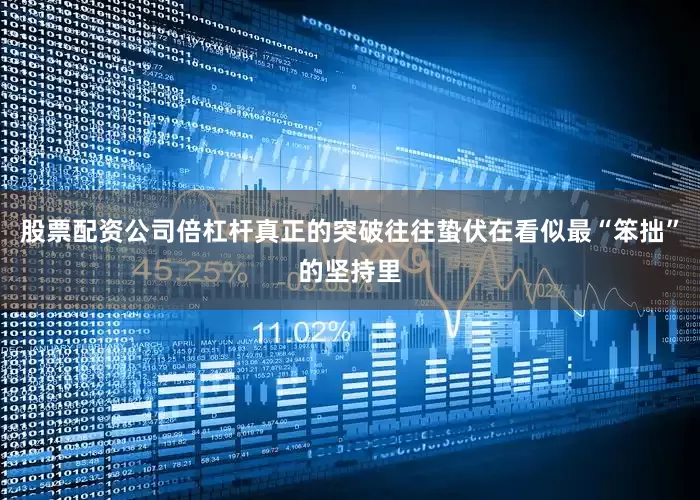 股票配资公司倍杠杆真正的突破往往蛰伏在看似最“笨拙”的坚持里